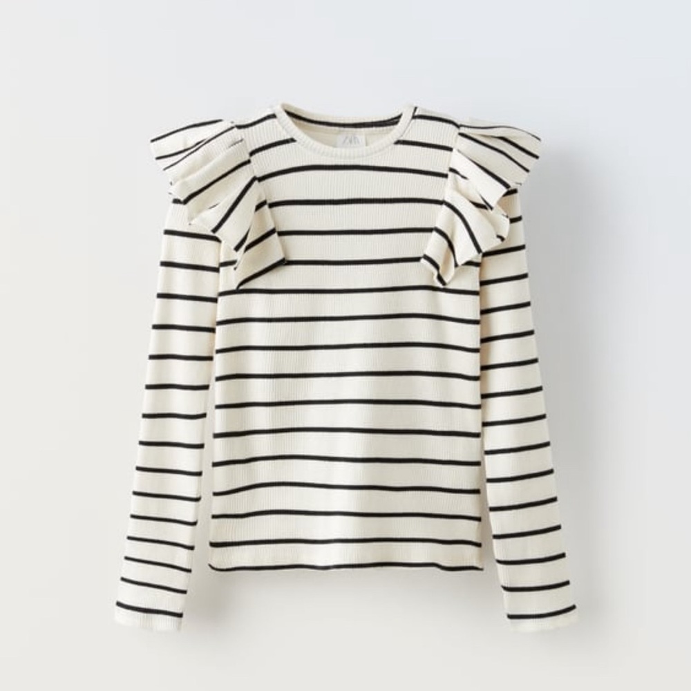 Zara Girl Ribbed Long Sleeve